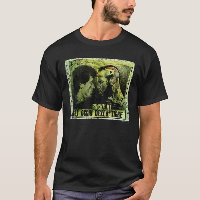 Rocky III Clubber Lang Augen des Tigers T-Shirt (Vorderseite)