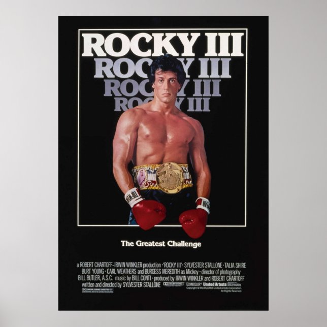 ROCKY III MOVIE POSTER (Vorne)