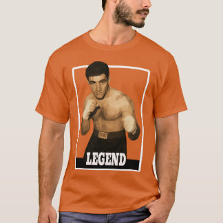 Rocky Marciano Low Poly Legende – Box-Ikone, Vint T-Shirt