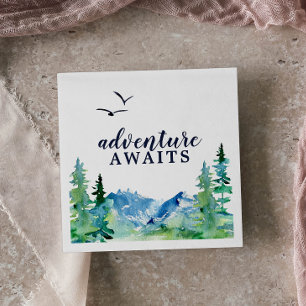 Rocky Mountain Adventure erwartet Baby Shower Serviette