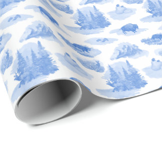 Rocky Mountain Animal Toile Geschenkpapier