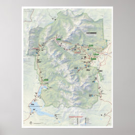 Rocky Mountain (Colorado) Kartenposter Poster