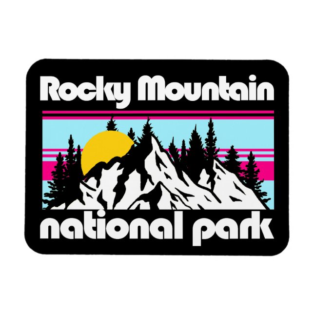 Rocky Mountain, Colorado Magnet (Horizontal)