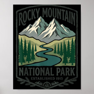 Rocky Mountain Colorado Nationalpark im Freien Poster
