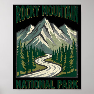Rocky Mountain Colorado Nationalpark im Freien Poster