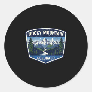 Rocky Mountain Colorado Natur Wanderabenteuer Runder Aufkleber