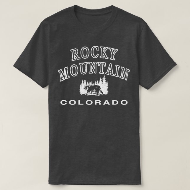 Rocky Mountain Colorado US National Park Bear T-Shirt (Design vorne)