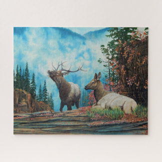 Rocky Mountain Elk, Bull Elk bugling Puzzle