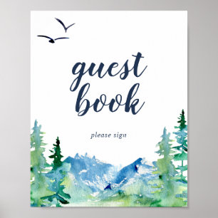 Rocky Mountain Gästebuch-Schild Poster