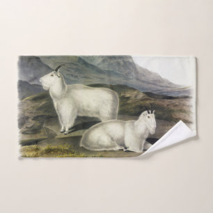 Rocky Mountain Goat (Capra Americana by Audubon Badhandtuch Set