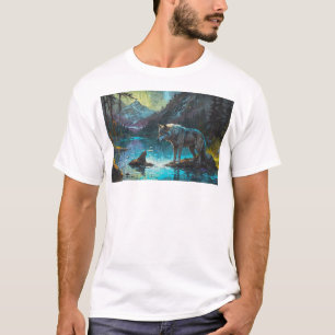 Rocky Mountain Grauer Wolf Art T-Shirt