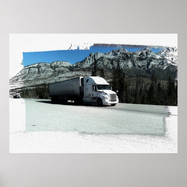 Rocky Mountain Hauler - Lkw-Fahrer Poster (Vorne)