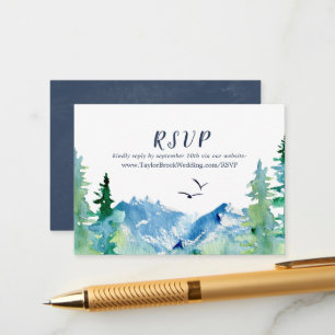 Rocky Mountain Hochzeit in Urlaubsort Website UAWG Begleitkarte