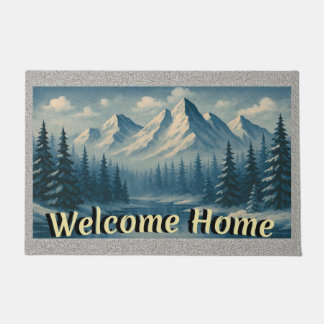 “ROCKY MOUNTAIN HOME" Indoor/Outdoor Doormat Fußmatte