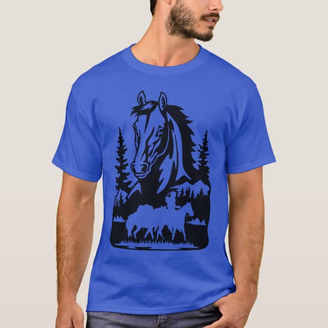 Rocky Mountain Horse lustig T-Shirt (Vorderseite)