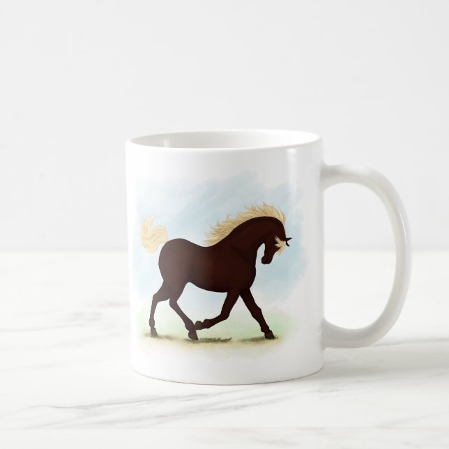 Rocky Mountain Horse Reittier Kaffeetasse (Rechts)