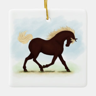 Rocky Mountain Horse Reittier Keramikornament
