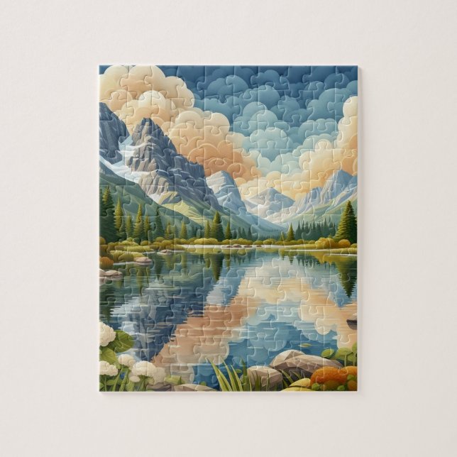 Rocky Mountain Jigsaw Puzzle (Vertikal)