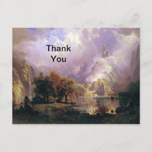 Rocky Mountain Landschaft Dankeskarten Postkarte