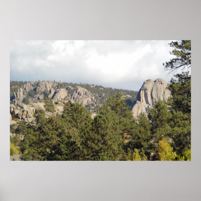 Rocky Mountain Landschaft Foto Naturschauplatz Poster (Vorne)