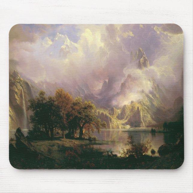 Rocky Mountain Landschaft Majestic Landschaft Mousepad (Vorne)
