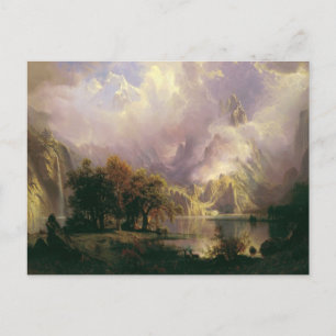 Rocky Mountain Landschaft von Albert Bierstadt, 18 Postkarte
