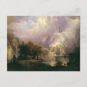 Rocky Mountain Landschaft von Albert Bierstadt Postkarte
