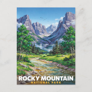 Rocky Mountain National Park Colorado Reise Postkarte