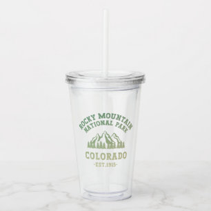 Rocky Mountain National Park Colorado USA Gradient Acryltrinkbecher