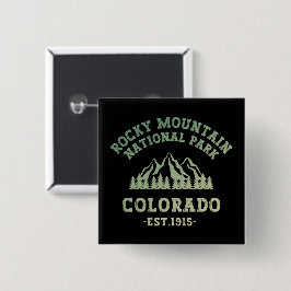 Rocky Mountain National Park Colorado USA Gradient Button