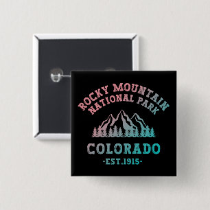Rocky Mountain National Park Colorado USA Gradient Button