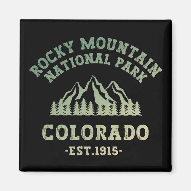Rocky Mountain National Park Colorado USA Gradient Magnet (Vorne)