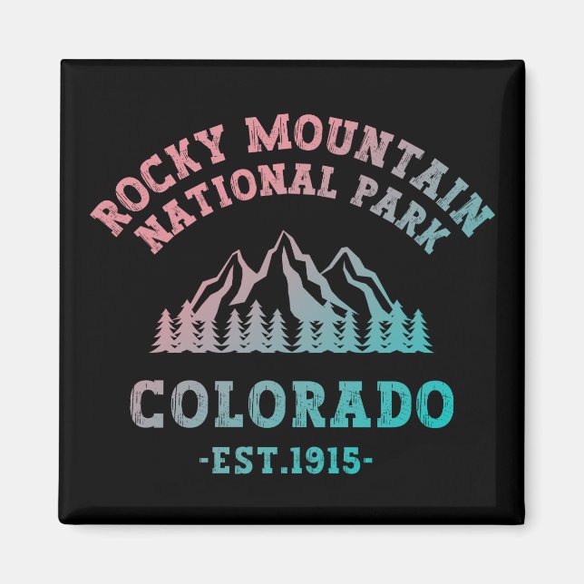 Rocky Mountain National Park Colorado USA Gradient Magnet (Vorne)