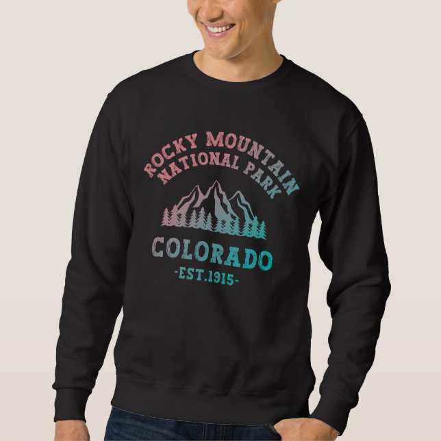 Rocky Mountain National Park Colorado USA Gradient Sweatshirt (Vorderseite)