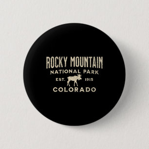 Rocky Mountain National Park Colorado USA Outdoor Button