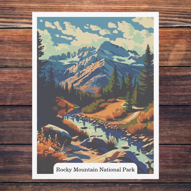 Rocky Mountain National Park, Colorado USA Postkarte (Rocky Mountain National Park, Colorado USA Postcard)