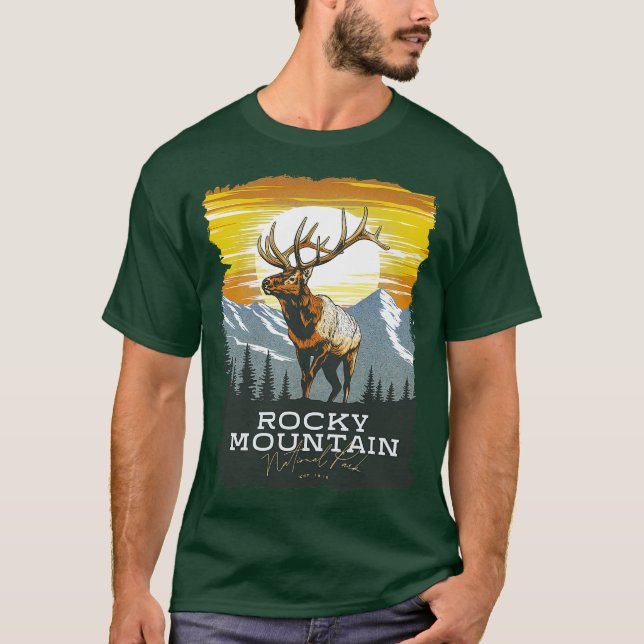 Rocky Mountain National Park Elk T-Shirt (Vorderseite)