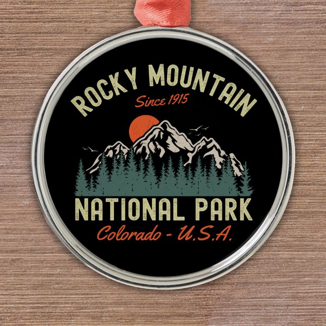 Rocky Mountain National Park Est 1915 Ornament Aus Metall (Von Creator hochgeladen)