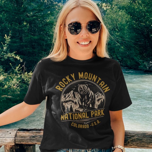 Rocky Mountain National Park Forest Landscape Tri-Blend Shirt (Von Creator hochgeladen)
