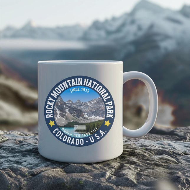 Rocky Mountain National Park Gear – Mountain View  Kaffeetasse (Von Creator hochgeladen)