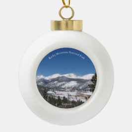 Rocky Mountain National Park Keramik Kugel-Ornament