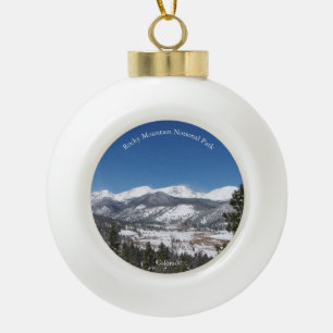 Rocky Mountain National Park Keramik Kugel-Ornament