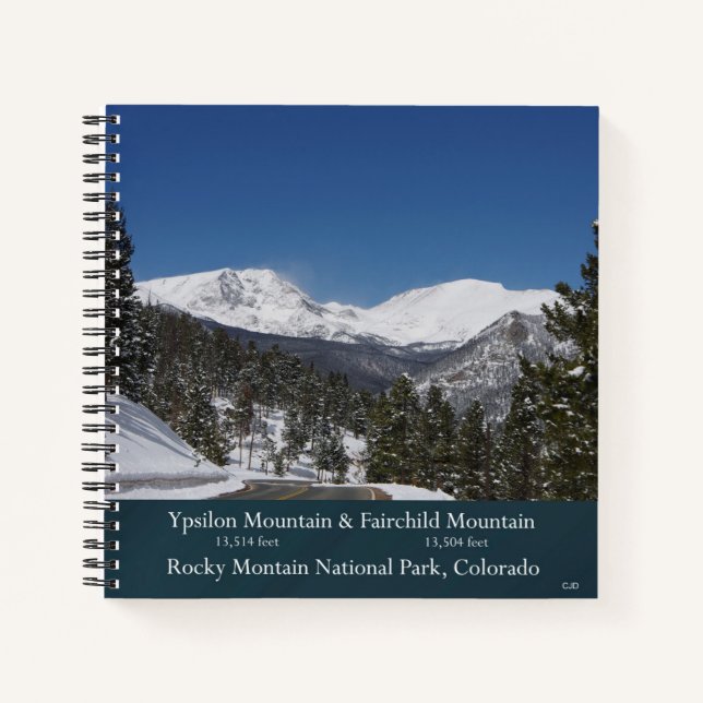 Rocky Mountain National Park Notebook Notizbuch (Vorderseite)