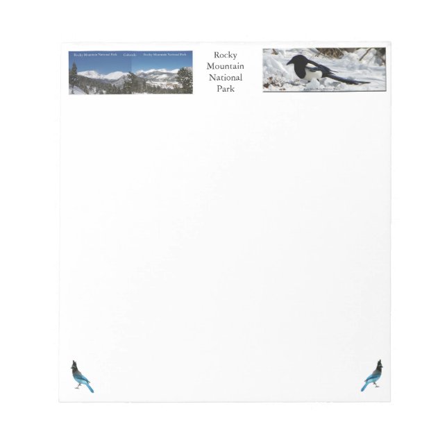 Rocky Mountain National Park Notizblock (Vorderseite)
