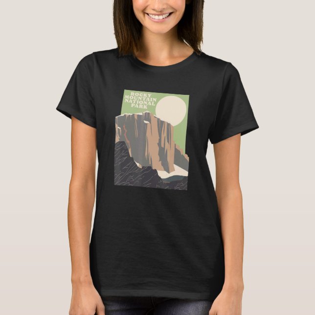 Rocky Mountain National Park Peak Estes Park T-Shirt (Vorderseite)