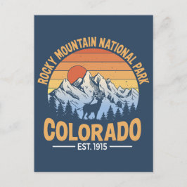 Rocky Mountain National Park Postkarte Colorado