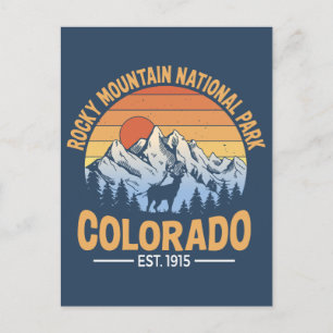 Rocky Mountain National Park Postkarte Colorado