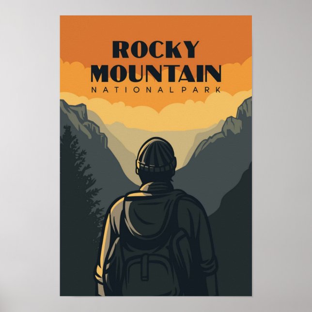 Rocky Mountain National Park Reiseplaner Poster (Vorne)