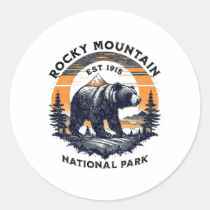 Rocky Mountain National Park Runder Aufkleber