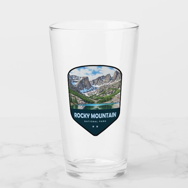 Rocky Mountain National Park Schild Glas (Vorderseite)